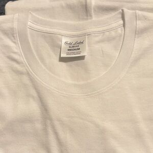 Gold Label Men's Slim Fit White Tee